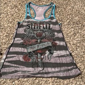 Sinful striped tank top.